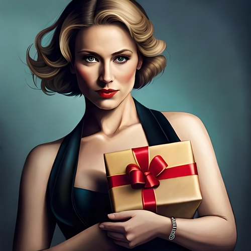 A woman holding the Jackpot in her hands